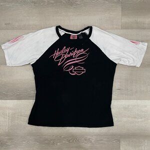 Harley Davidson Baseball Tee